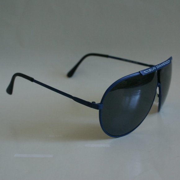 NWT True Vintage 80's inv classic pilot aviator w/"SUN DIAMOND" logo sunglasses - Picture 9 of 10